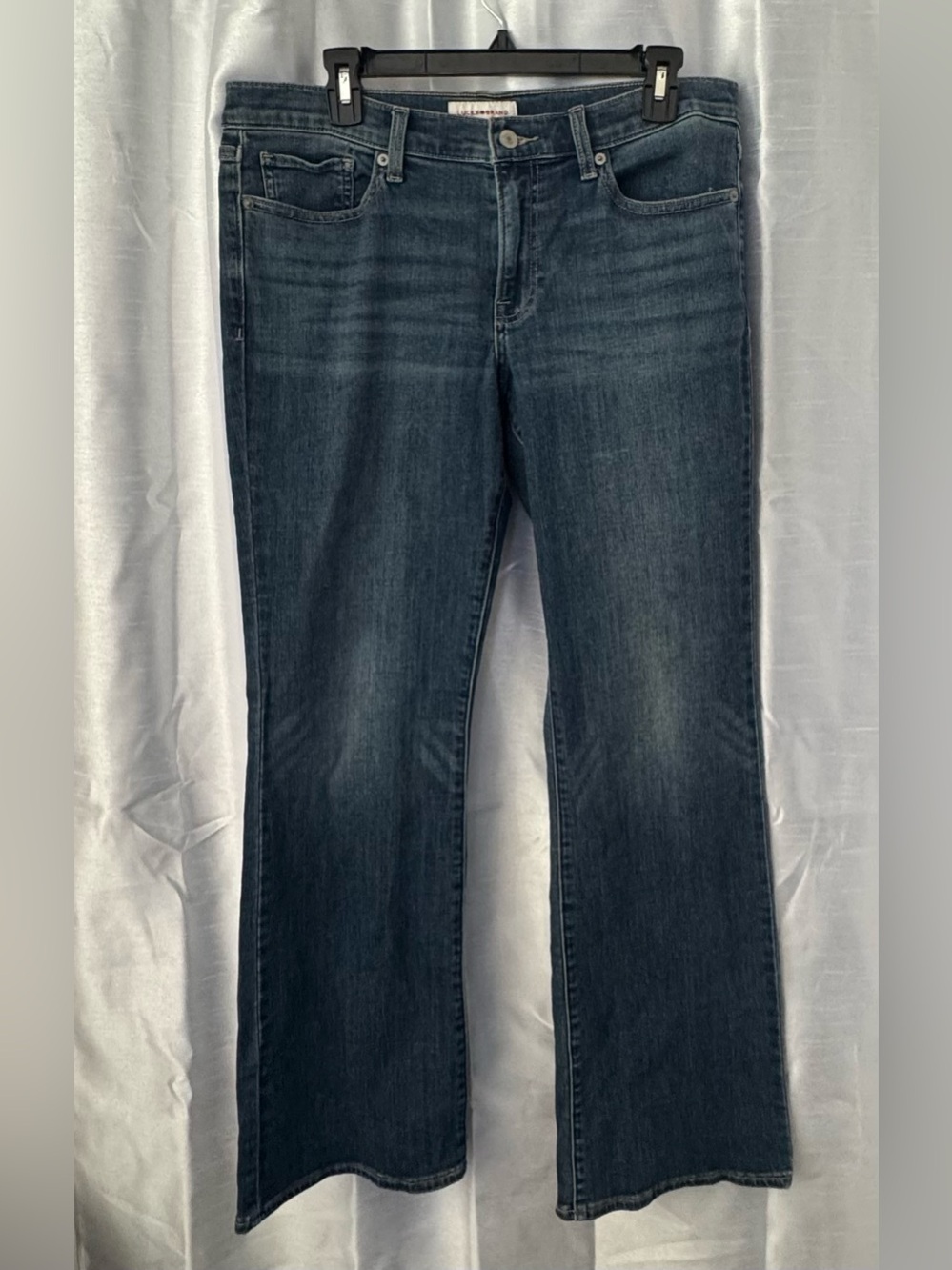 Lucky Brand Sweet Mid-Rise Boot Medium Wash Stretch Blue Denim Jeans Women